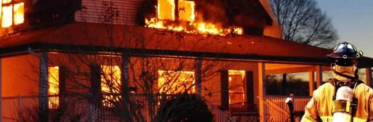 fire damage repair emergency response at a residential property affected by an active house fire in Scottsdale, AZ